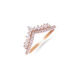 Gilda Wishbone | Diamond Ring | 0.38 Cts. | 14K Gold