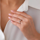 Wishbone | Diamond Ring | 0.38 Cts. | 14K Gold Gilda by Gradiva Inc.