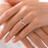 Wishbone | Diamond Ring | 0.38 Cts. | 14K Gold Gilda by Gradiva Inc.