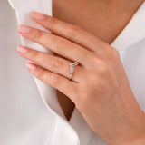 Wishbone | Diamond Ring | 0.38 Cts. | 14K Gold Gilda by Gradiva Inc.