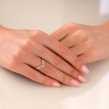 Wishbone | Diamond Ring | 0.38 Cts. | 14K Gold Gilda by Gradiva Inc.