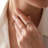 Wishbone | Diamond Ring | 0.38 Cts. | 14K Gold Gilda by Gradiva Inc.