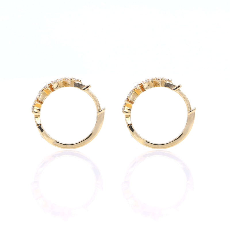 Nova | Diamond Earrings | 0.28 Cts. | 14K Gold Gilda by Gradiva Inc.